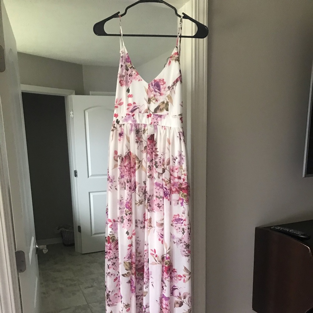 Ivory maxi dress
